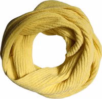 Yellow Cotton Knitted Neck Foulard 270cm x 31cm  Men Scarf 3