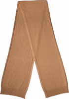 Brown Cashmere Knitted Foulard 207cm x 29cm Men Scarf 1