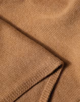 Brown Cashmere Knitted Foulard 207cm x 29cm Men Scarf 3