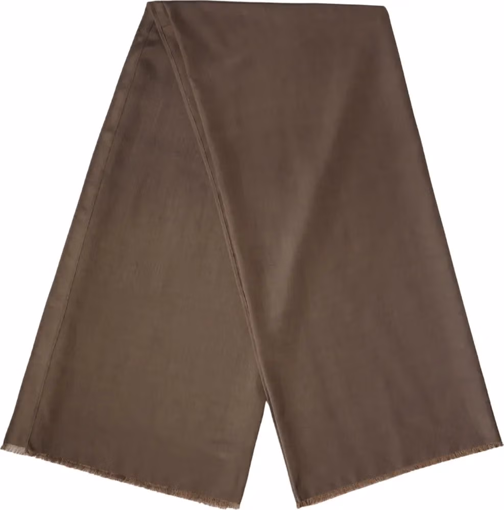 Brown Polyester Neck Warmer Shawl 185cm x 165cm  Men Scarf