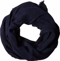 Dark Blue Wool Knit Unisex Wrap Fringe Shawl 170cm x 60cm Scarf 3