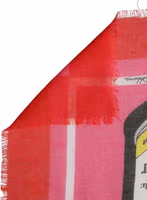 Pink DG Amore Print Neck Square Shawl 140cm x 140cm Scarf 2