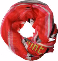 Pink DG Amore Print Neck Square Shawl 140cm x 140cm Scarf 3