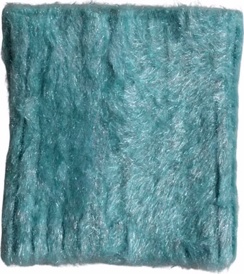 Teal Mohair Wool Knitted Wrap Shawl 62cm x 32.5cm Scarf