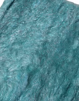 Teal Mohair Wool Knitted Wrap Shawl 62cm x 32.5cm Scarf 2
