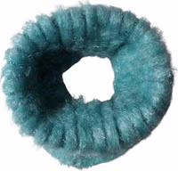 Teal Mohair Wool Knitted Wrap Shawl 62cm x 32.5cm Scarf 3