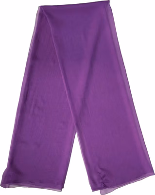 Purple Silk Neck Wrap Shawl Stole 200cm x 134cm Scarf