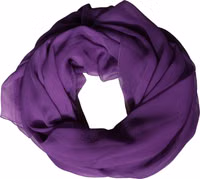 Purple Silk Neck Wrap Shawl Stole 200cm x 134cm Scarf 5