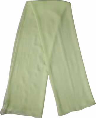 Light Green Silk Neck Wrap Stole 200cm x 134cm Scarf