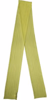 Yellow Green Silk Sash Foulard Stole 292cm x 19cm Scarf 1
