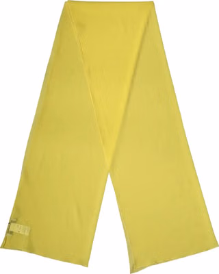Yellow Silk Neck Wrap Shawl Stole 200cm x 64cm Scarf