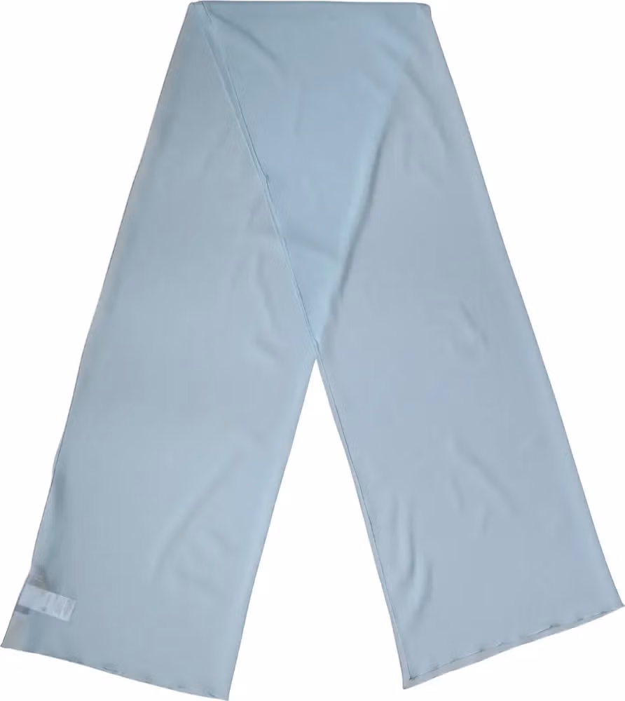 Light Blue Silk Neck Wrap Shawl Stole 200cm x 64cm  Scarf