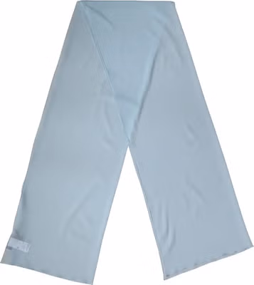 Light Blue Silk Neck Wrap Shawl Stole 200cm x 64cm  Scarf