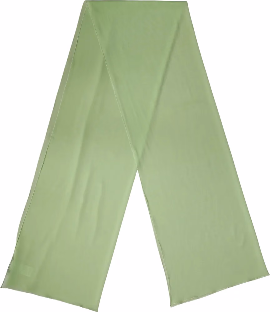 Light Green Silk Neck Wrap Shawl Stole 200cm x 64cm Scarf