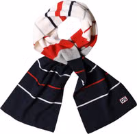 Multicolor Stripes Shawl Neck Wrap 119cm x 20cm  Scarf 3