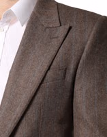 Brown Stripes Single Breasted Blazer 2