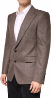 Brown Stripes Single Breasted Blazer 4