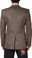 Brown Stripes Single Breasted Blazer 5