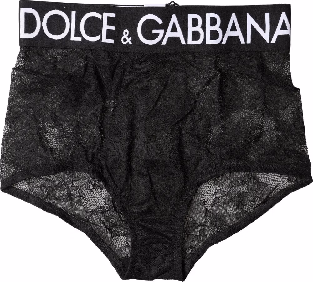 Black Logo Girdle High Waist Panty Underwear