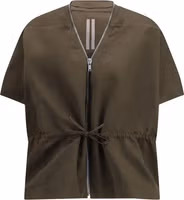 Brown Polyester Shell Jacket 1