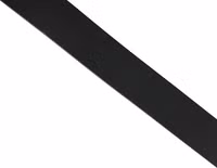 Black Calf Leather Gold Metal Buckle  Belt 5