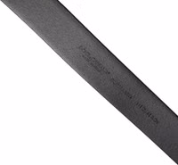 Black Calf Leather Silver Metal Buckle Belt 5