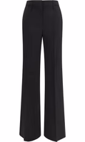 Black Wool Flared Pants 1
