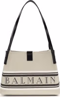 Beige Cotton Shoulder Bag 1