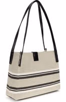 Beige Cotton Shoulder Bag 3