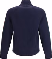 Blue Wool Full-Length Jacket 2