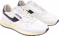 White Leather Low Top Sneakers 2