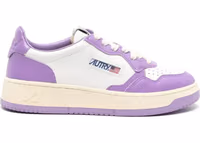 Purple Leather Low Top Sneakers 1