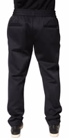 Black Polyester Skinny Jogger Trouser Pants 3