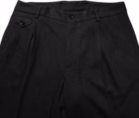 Black Wool Skinny Men Dress Trouser Pants 4