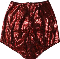 Red Sequin Embellished High Waist Girdle Underwear 3