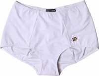 White Logo Girdle High Waist Panty Underwear 1