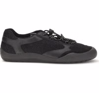 Black Polyester Athletic Sneakers 1