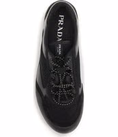 Black Polyester Athletic Sneakers 4
