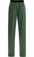 Bicolor Silk Casual Pants 1