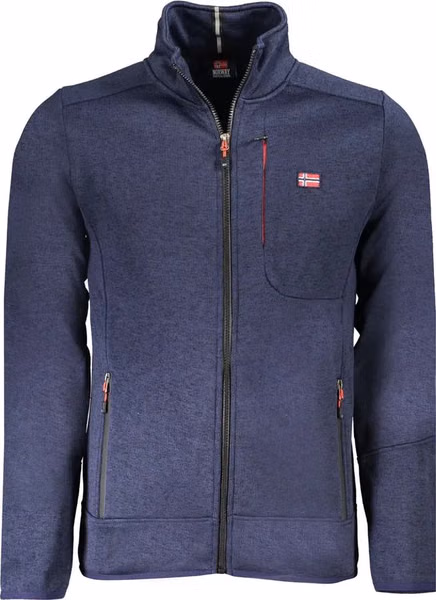 Blu Polyester Men Sweatshirt