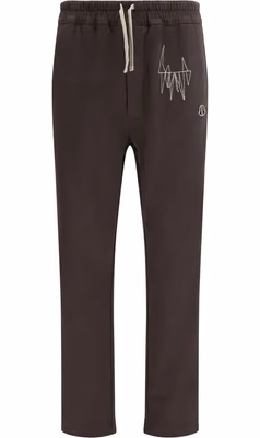 Brown Cotton Athletic Pants