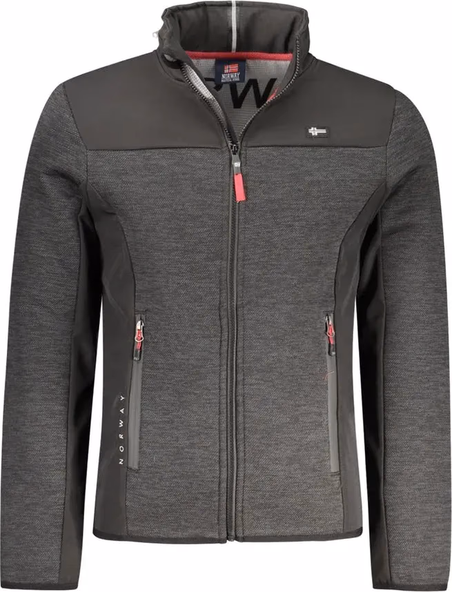 Black Polyester Men's Jacket