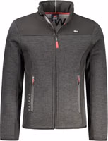 Black Polyester Men's Jacket 1