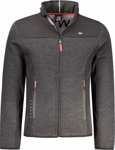 Black Polyester Men's Jacket