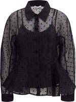 Black Recycled Polyester Pattern Shirt 1