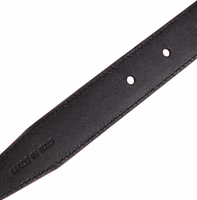 Men Pink Classic Leather Metal Buckle Belt 5