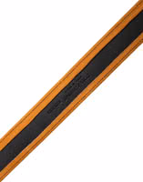 Men Black Orange Polyester Metal Buckle Belt 5