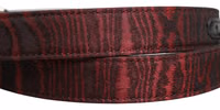 Men Red Jacquard Acetate Metal Buckle Belt 4
