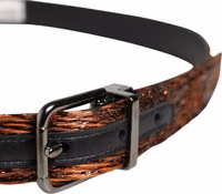 Men Brown Classic Polyester Metal Buckle Belt 3