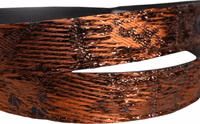 Men Brown Classic Polyester Metal Buckle Belt 4